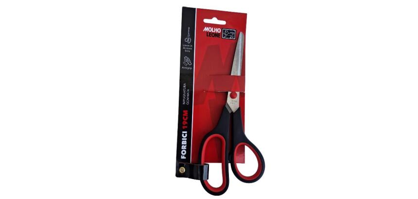 CF12 FORBICE 19CM MANICO GOMMATO ASIMMETRICO
