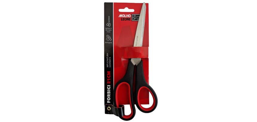 FORBICE 21CM MANICO GOMMATO ASIMMETRICO