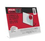 CORNICE A L IN PLEXIGLASS DA TAVOLO CM 21 X 15 (ORIZZONTALE)