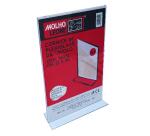 CORNICE A T IN PLEXIGLASS DA TAVOLO CM 21 X 30 (VERTICALE)