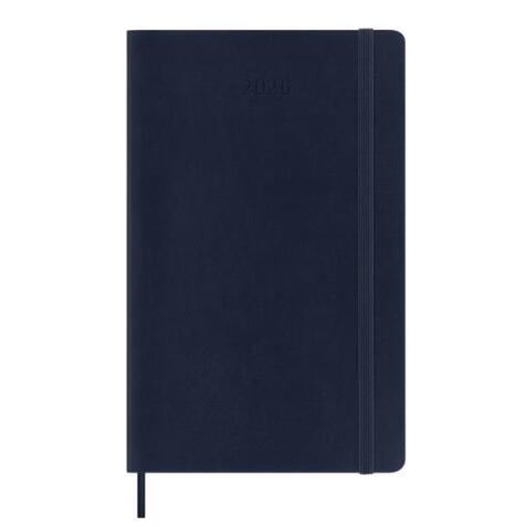 AGENDA GIORNALIERA 2026 BLU COPERTINA MORBIDA LARGE