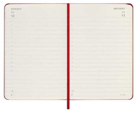 AGENDA GIORNALIERA 2026 ROSSO COPERTINA RIGIDA POCKET