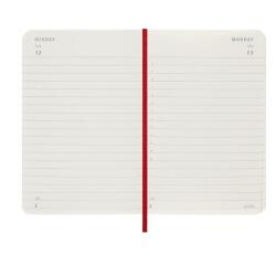 AGENDA GIORNALIERA 2026 ROSSA COPERTINA MORBIDA POCKET