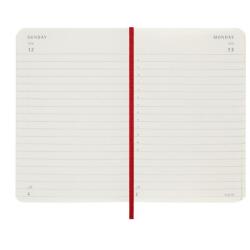 AGENDA GIORNALIERA 2026 ROSSA COPERTINA MORBIDA POCKET