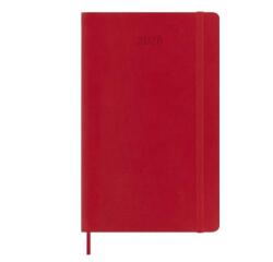 AGENDA SETTIMANALE 2026 ROSSA COPERTINA MORBIDA LARGE