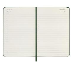 AGENDA GIORNALIERA 2026 VERDE COPERTINA RIGIDA POCKET