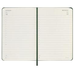 AGENDA GIORNALIERA 2026 VERDE COPERTINA RIGIDA POCKET
