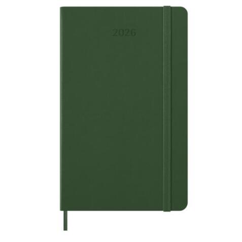 AGENDA GIORNALIERA 2026 VERDE COPERTINA RIGIDA LARGE