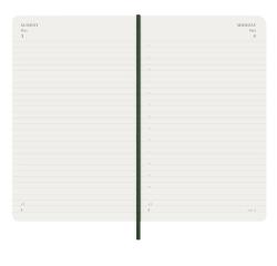 AGENDA GIORNALIERA 2026 VERDE COPERTINA MORBIDA LARGE