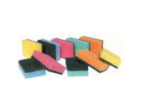 SPUGNE SINTETICHE ABRASIVE COLORATE 10pz