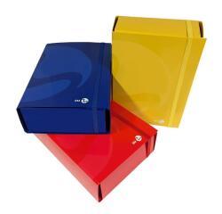 PORTA PROGETTI DORSO 10 25x34x10 ELASTICO PIATTO CARTONE PESANTE PLASTICA LUCIDA COLORI ASSORTITI