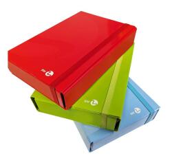 PORTA PROGETTI DORSO 7 25x34x7 ELASTICO PIATTO CARTONE PESANTE PLASTICA LUCIDA COLORI ASSORTITI