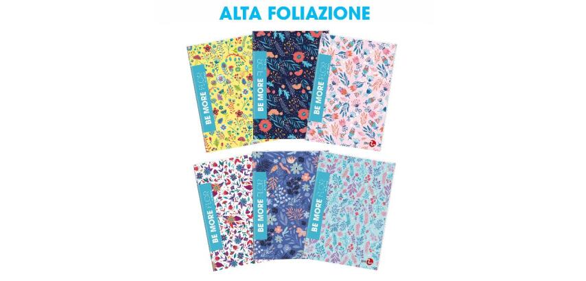 CF 10 QUADERNI MAXI FLOR A4 100GR RIGATURA Q FG 24+1 COVER PESANTE PLASTICA OPACA+SERIGRAFIA LUCIDA SPESSORATA
