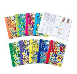 CF10 MAXI QUADERNI A4 100GR RIGATURA Q FG 18+1 COVER PESANTE 250GR PLASTICA OPACA + SERIGRAFIA LUCIDA 9 COLORI ASSORTITI