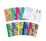 CF10 MAXI QUADERNI A4 100GR RIGATURA C FG 18+1 COVER PESANTE 250GR PLASTICA OPACA + SERIGRAFIA LUCIDA 9 COLORI ASSORTITI