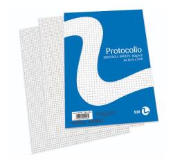 RISMA CARTA PROTOCOLLO A4 60GR RIGATURA 4 MM FG 200