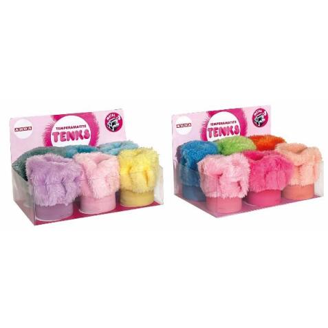 2 ESPOSITRI DA 6 TEMPERAMATITE 3 FORI - TENKS PELUCHE - ASSORTITI