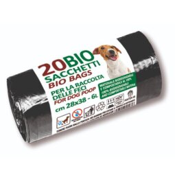 ROT.FASC.PIEGA STELLA BAG DOG NERO 28X38 PZ.20 11.5 MYCRON MATER-BI