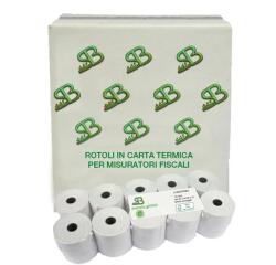 Rotolo per registratore cassa - lunga durata - 57,5 mm x 30 m - 55 gr - diametro esterno 50 mm - anima 12 mm - carta termica - Sabacart - blister 10 pezzi