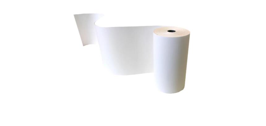 Rotolo per calcolatrice e stampante - 110 mm x 30 m - 55 gr - diametro esterno 49 mm - anima 12 mm - carta termica BPA free - Sabacart - blister 5 pezzi
