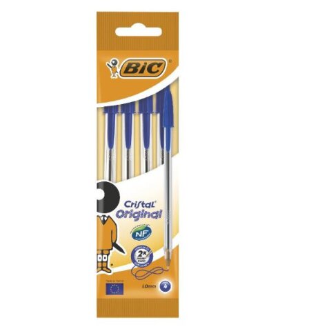 Bic- Crystal Original Penne blue a spera confezione da 4