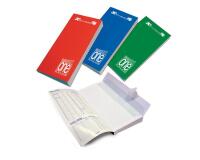 BLOCCO ONE COLOR  30 BUSTE STRIP  SENZA FINESTRA  90 GRAMMI  11X23    COLORI ASSORTITI