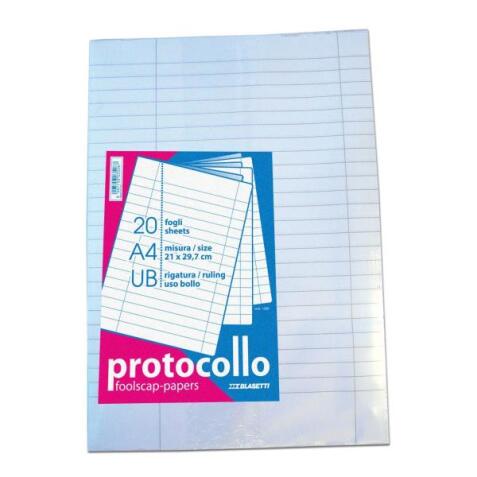Blasetti Fogli protocollo 21x29.7cm UB writing notebook Multicolour