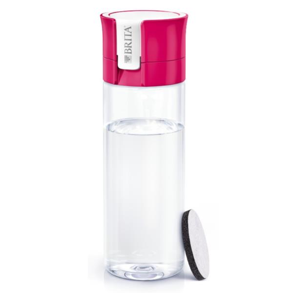 BRITA FILL&GO - BORRACCIA ROSA 0,6LT - TRASPARENTE su