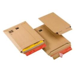 Busta a sacco CP 010 in cartone - adesivo permanente - formato A4+ (235 x 340 mm) - altezza massima 35 mm - avana - ColomPac