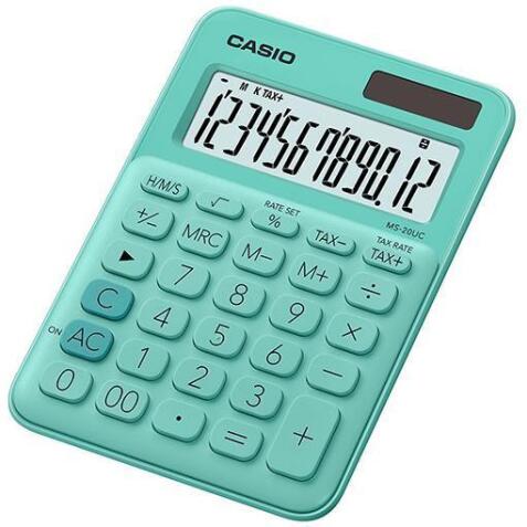 Casio MS-20UC-GN calcolatrice Desktop Calcolatrice di base Verde