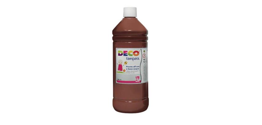Tempera in flacone da 500ml - marrone