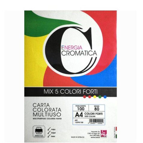 CARTA CROMATA FORTE 100FG A4 ASS