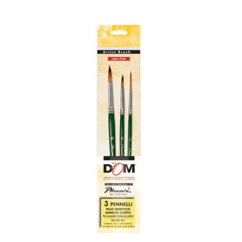 PENNELLI ACQUERELLO - CORTO - NYLON - SET 5 PZ "CLASSIC"