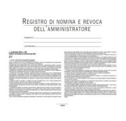 REGISTRO DI NOMINA E  REVOCA AMMINISTRATORE DI  CONDOMINIO (CONF 5 PZ)