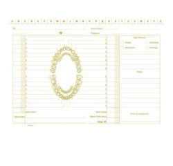 CONFEZIONE DA 100 SCHEDE PER DENTISTI  CARTONCINO DA 140 GR           17X24 CM