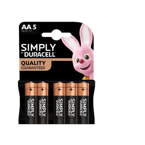 DURACELL SIMPLY Stilo AA 1500 (5 batterie)