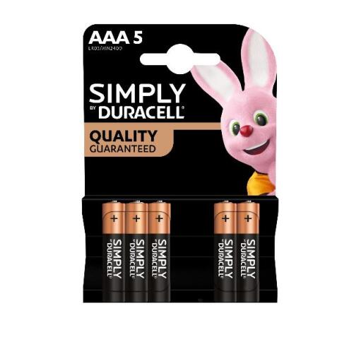 DURACELL SIMPLY Ministilo AAA 2400 (5 batterie)