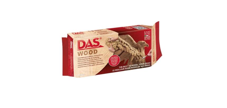 DAS WOOD-PASTA DA MODELLARE CON FIBRE DI LEGNO-350 G