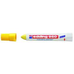 Marcatore a cera colore giallo  P/tonda  tratto 10 mm  adatto a contrassegnare superfici  impossibili  (Conf. 10 pz)