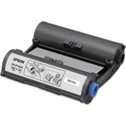 Cartuccia nastro RC-R1WNA  per trasferimento termico del testo  colore bianco  dimensioni 100mm x 30m