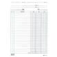 100 SCHEDE DARE/AVERE/SALDO BLU - FORMATO  17 X 12