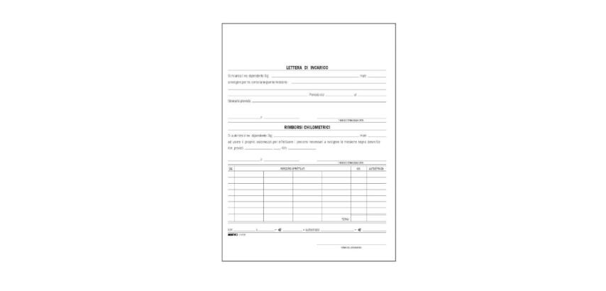 CF100 BUSTE NOTA SPESE