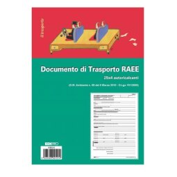 CF10 BLOCCO DOCUMENTO DI TRASPORTO RAEE