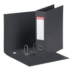 Registratori Eurofile Esselte - F.to commerciale - dorso 8 cm - f.to utile 23x30 cm -  nero (conf.6)