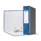 Registratori Eurofile Esselte - F.to protocollo - dorso 8 cm - f.to utile 23x30 cm - Blu metallizato