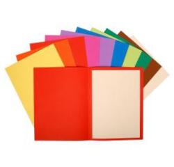 Pack of 10 folders Flash 220 100% recycled - 24x32cm - Assorted colours