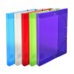 Elasticated PP Filing Box Crystal 25mm Spine A4 - Assorted colours