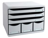 Cassettiera Store-Box 6 cassetti Office - Grigio chiaro