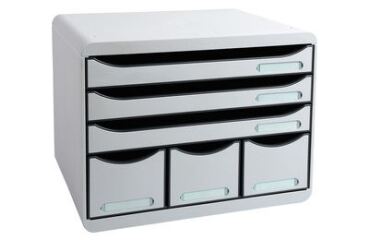 STORE-BOX MAXI 6 draw. Office light grey - Light grey