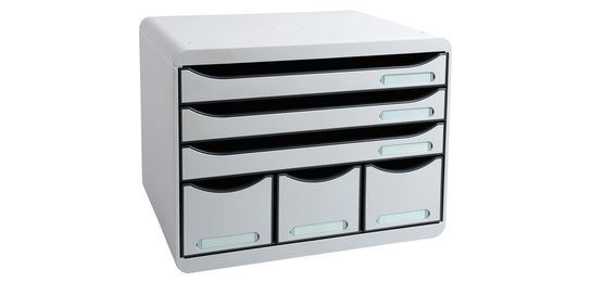 STORE-BOX MAXI 6 draw. Office light grey - Light grey